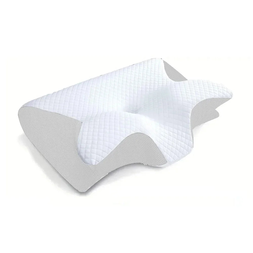 Sleep Memory Pillow Butterfly Memory Foam Neck Pillows Contoured Sleep for Neck Pain Relief Stomach Support Comfortable Pillow